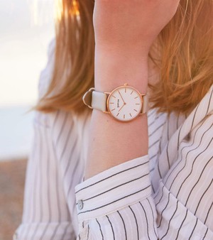 Rose Gold & Light Grey Watch | Petite from Votch