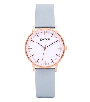 Rose Gold & Light Blue Watch | Moment from Votch