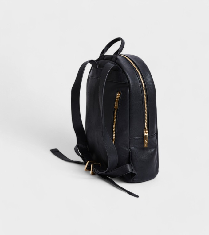 Laurie Vegan Bio-Based Bamboo Leather Backpack in Black from Votch