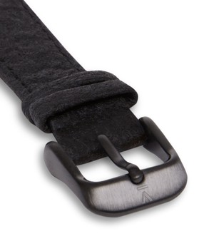 Piñatex Black with brushed black buckle | 16mm from Votch