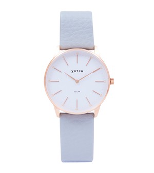 Rose Gold & Dove Grey Watch | Solar Classic from Votch