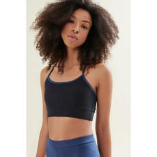 Fresher Cropped Tank - Caviar Black/Sea Green via Wellicious