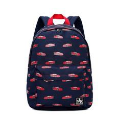 YLX Hemlock Backpack - Kids | Navy Blue &amp;amp;amp;amp;amp; Red cars via YLX Gear