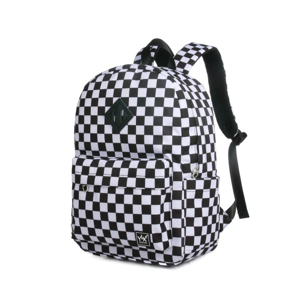 YLX Finch Backpack | Black &amp; White Damier from YLX Gear