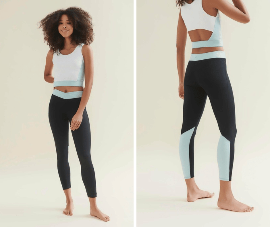 Plastic Free Yoga Top with Detail on Back